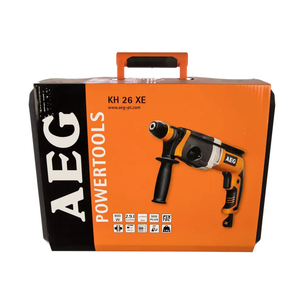 Фото 6 Перфоратор сетевой SDS-plus Aeg KH 26 XE, 800 Вт, 2.9 Дж Фото 6 Перфоратор сетевой SDS-plus Aeg KH 26 XE, 800 Вт, 2.9 Дж