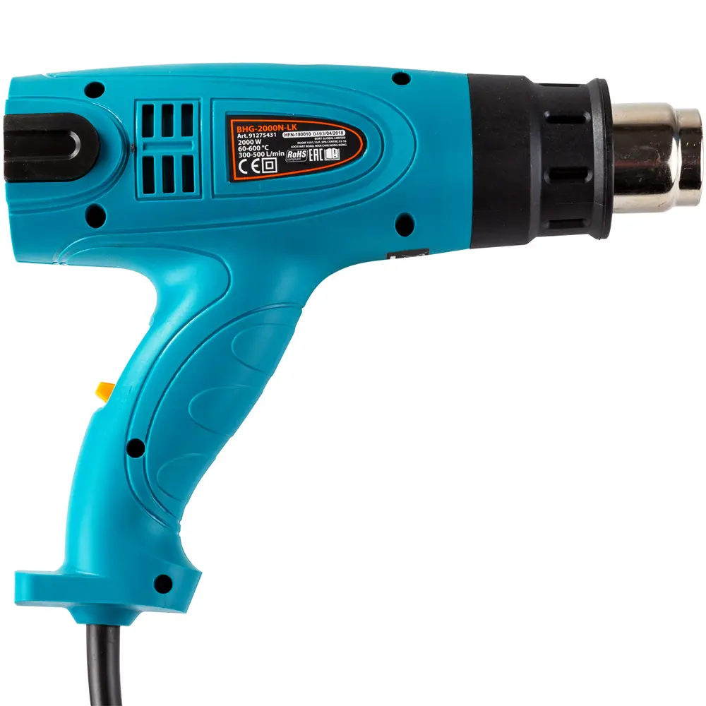 Фото 3 Фен технический сетевой Bort BHG-2000N-LK, 2000 Вт Фото 3 Фен технический сетевой Bort BHG-2000N-LK, 2000 Вт