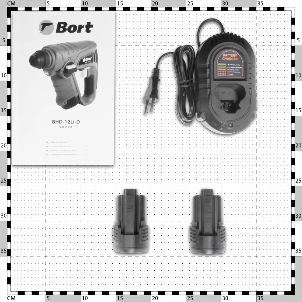 Фото 6 Перфоратор аккумуляторный SDS-plus Bort BHD-12LI-D 93411133, 12 В Li-Ion 2x2 Ач, 1.2 Дж Фото 6 Перфоратор аккумуляторный SDS-plus Bort BHD-12LI-D 93411133, 12 В Li-Ion 2x2 Ач, 1.2 Дж