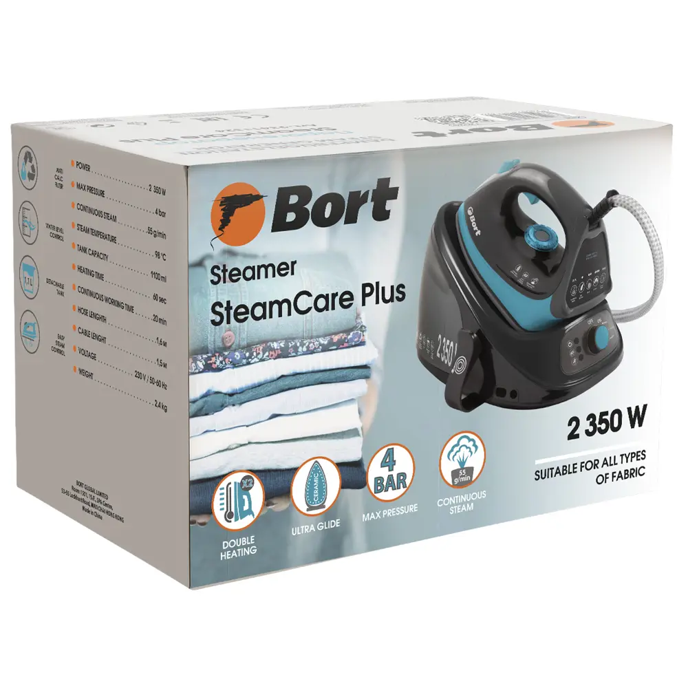 Фото 3 Парогенератор BORT STEAMCARE PLUS 93411324 Фото 3 Парогенератор BORT STEAMCARE PLUS 93411324