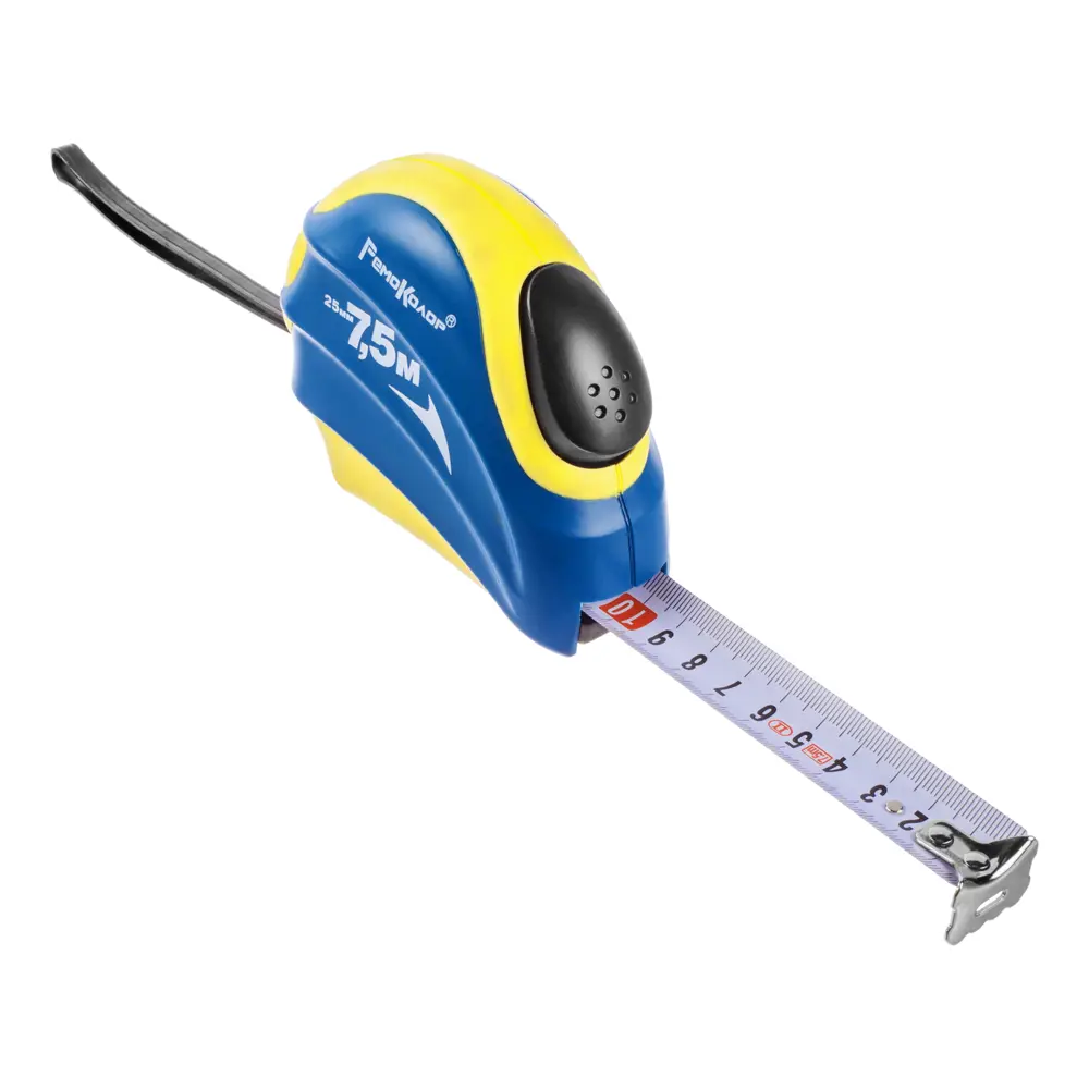 Фото Рулетка Ремоколор Remospace с автостопом 7.5 м x 25 мм Фото Рулетка Ремоколор Remospace с автостопом 7.5 м x 25 мм