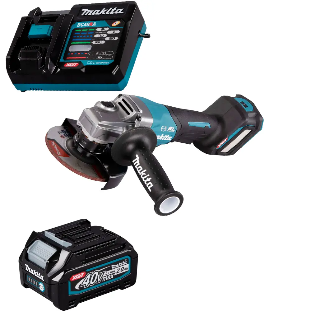 Фото УШМ аккумуляторная бесщеточная Makita GA029GA101, 40 В Li-Ion 1x2 Ач, 125 мм Фото УШМ аккумуляторная бесщеточная Makita GA029GA101, 40 В Li-Ion 1x2 Ач, 125 мм