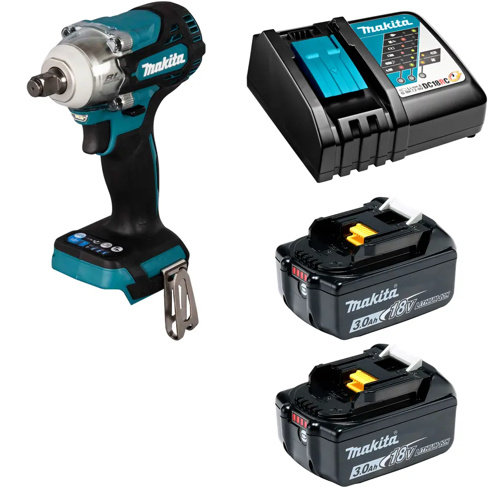 Фото Гайковерт аккумуляторный Makita DTW300RFE, 18 В Li-Ion 2x3 Ач, 580 Нм Фото Гайковерт аккумуляторный Makita DTW300RFE, 18 В Li-Ion 2x3 Ач, 580 Нм