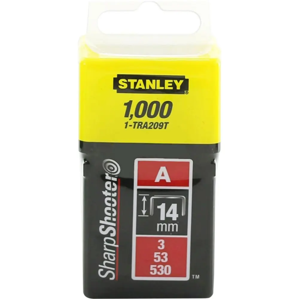 Фото Скобы Stanley Light Duty 1-TRA209T A 14 мм 9/16", 1000 шт.