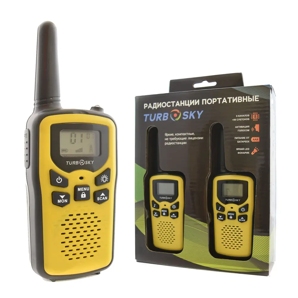 Фото Радиостанция Turbosky T25 YELLOW Фото Радиостанция Turbosky T25 YELLOW