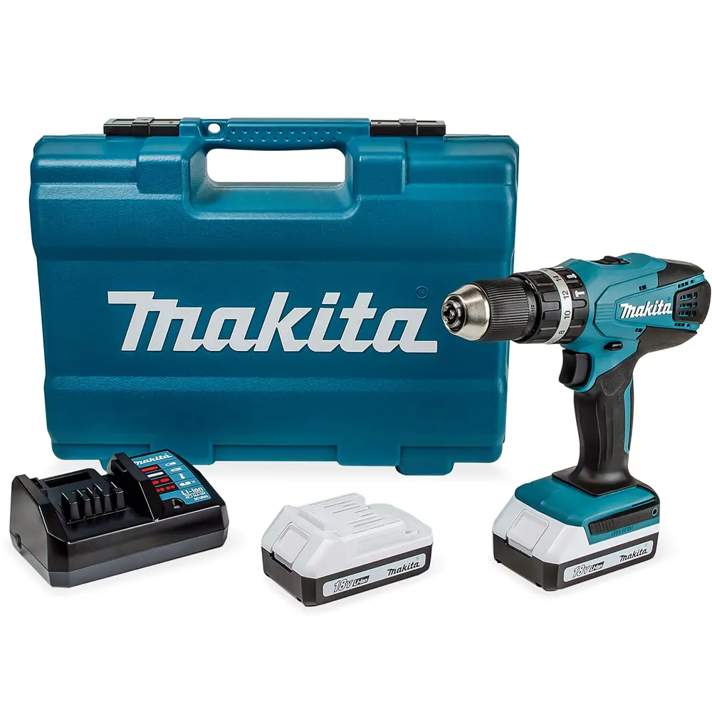 Фото 2 Дрель-шуруповерт аккумуляторная ударная Makita G HP457DWE, 18 Вт Li-Ion 2x1.5 Ач Фото 2 Дрель-шуруповерт аккумуляторная ударная Makita G HP457DWE, 18 Вт Li-Ion 2x1.5 Ач