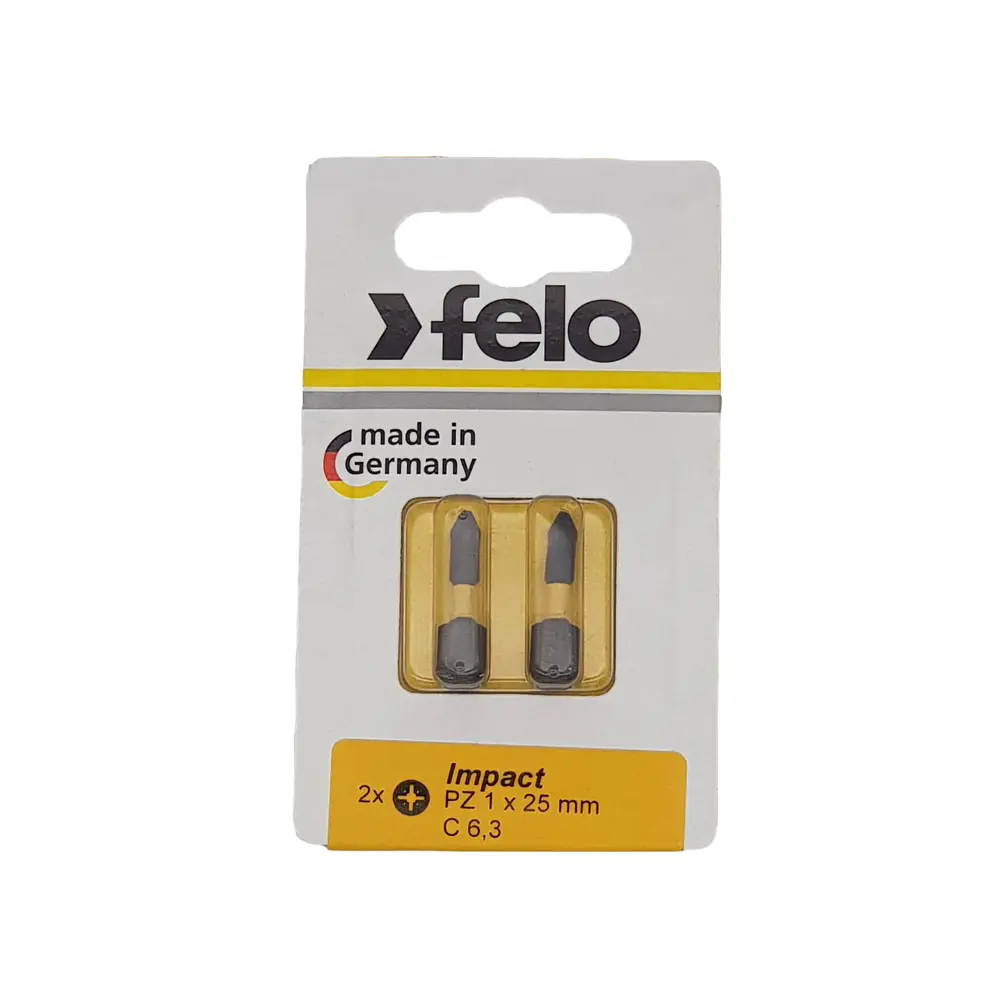 Фото Бита крестовая Felo Impact 02101241 PZ1x25 мм, 2 шт.