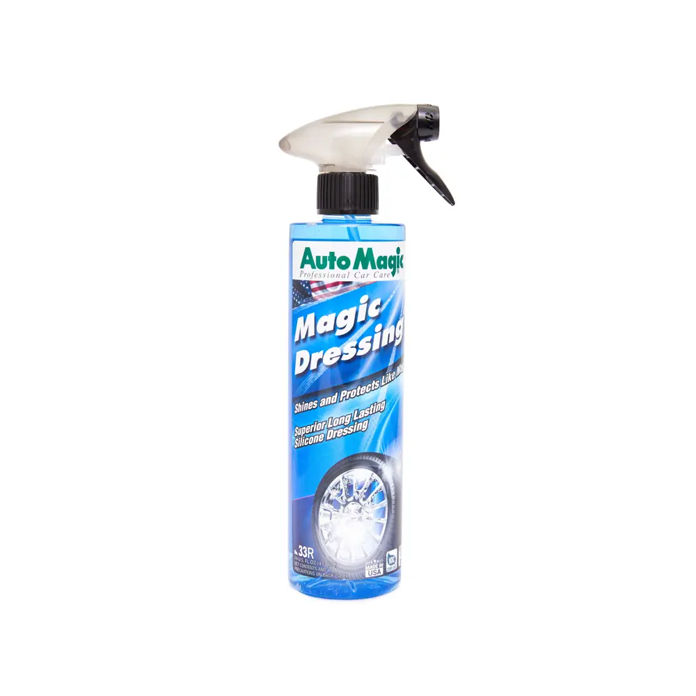 Фото Средство для чернения резины Auto Magic Dressing 33R, 473 мл Фото Средство для чернения резины Auto Magic Dressing 33R, 473 мл