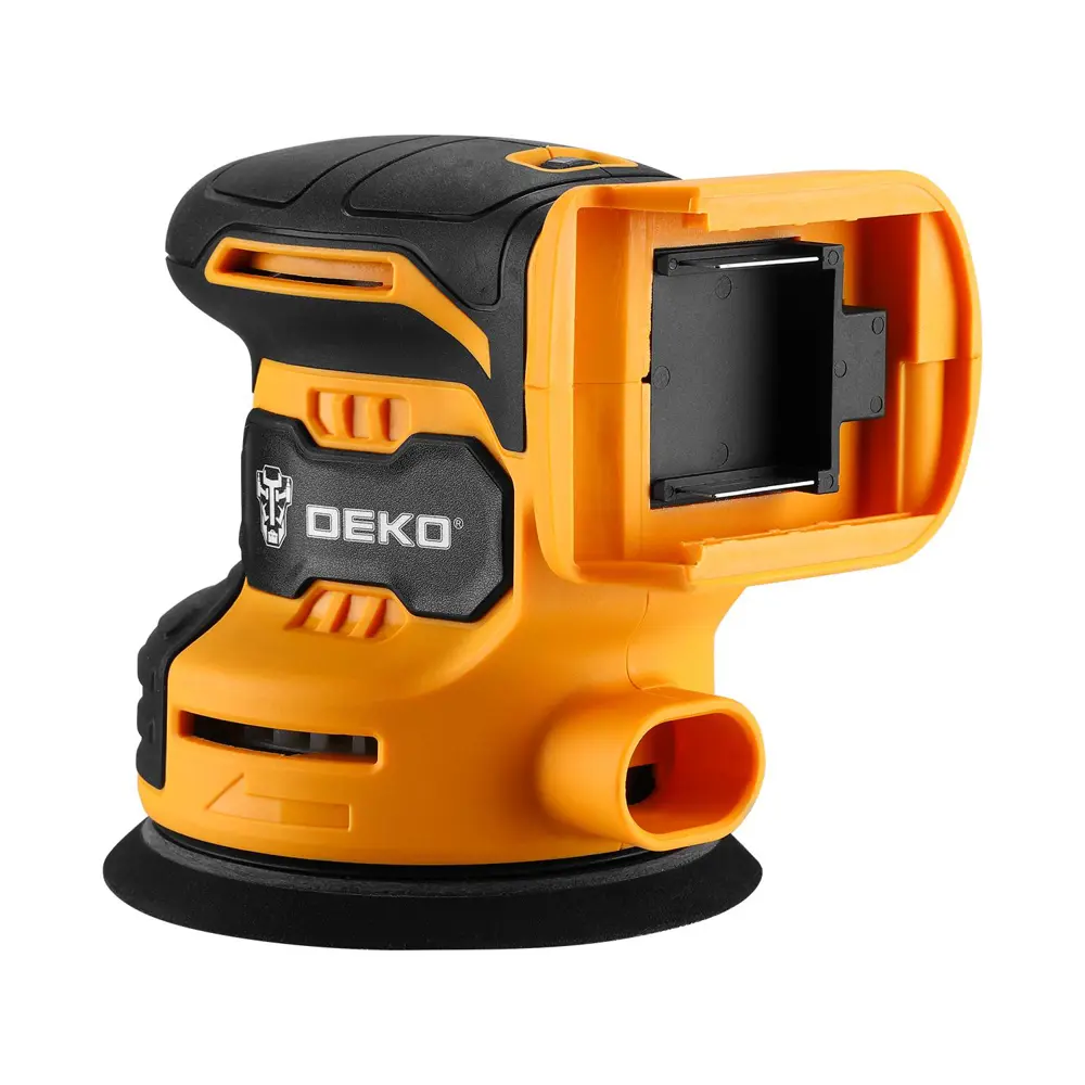 Фото 2 Эксцентриковая шлифмашина аккумуляторная Deko DKCG20-125, 20 В Li-Ion 1x2 Ач, 125 мм Фото 2 Эксцентриковая шлифмашина аккумуляторная Deko DKCG20-125, 20 В Li-Ion 1x2 Ач, 125 мм