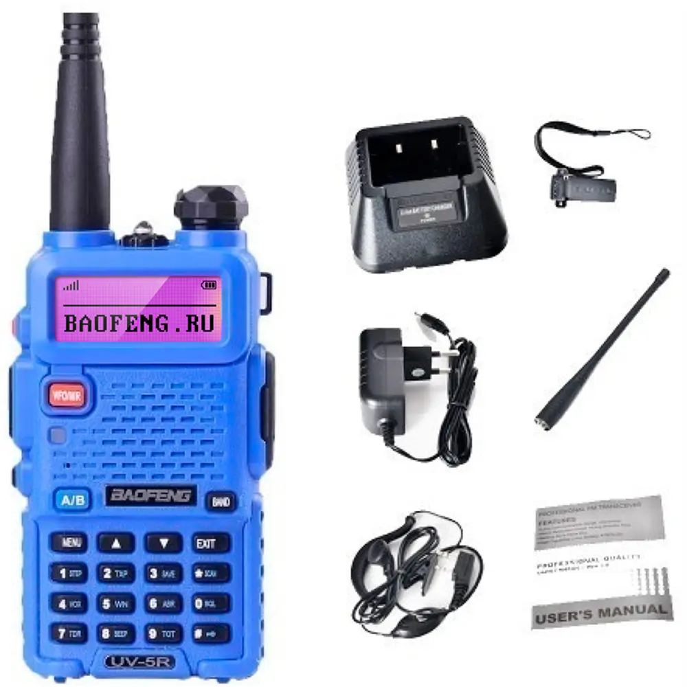 Фото 5 Рация Baofeng UV-5R Blue Фото 5 Рация Baofeng UV-5R Blue