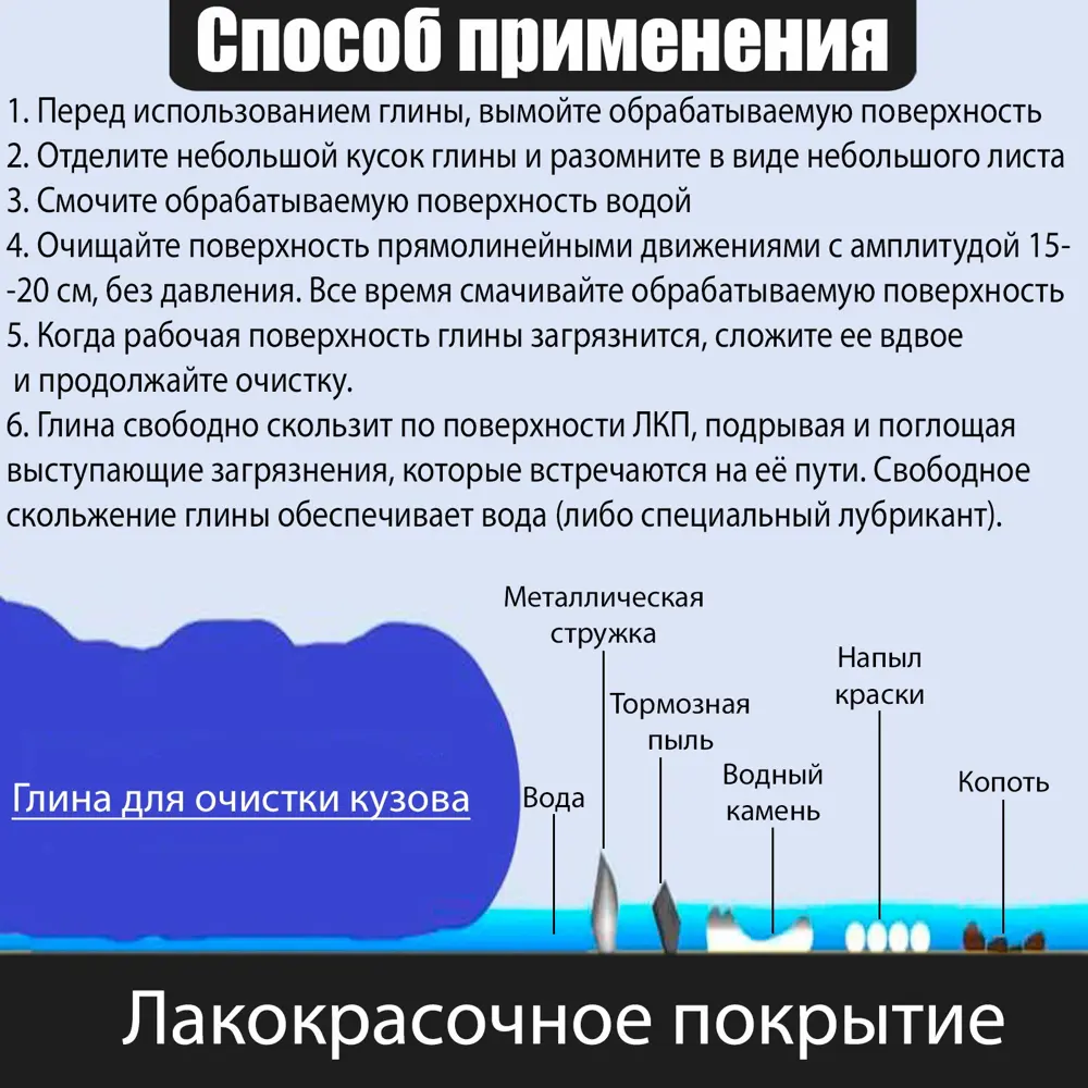Фото 3 Глина для глубокой очистки кузова Grand Caratt салатовый, 90 г Фото 3 Глина для глубокой очистки кузова Grand Caratt салатовый, 90 г