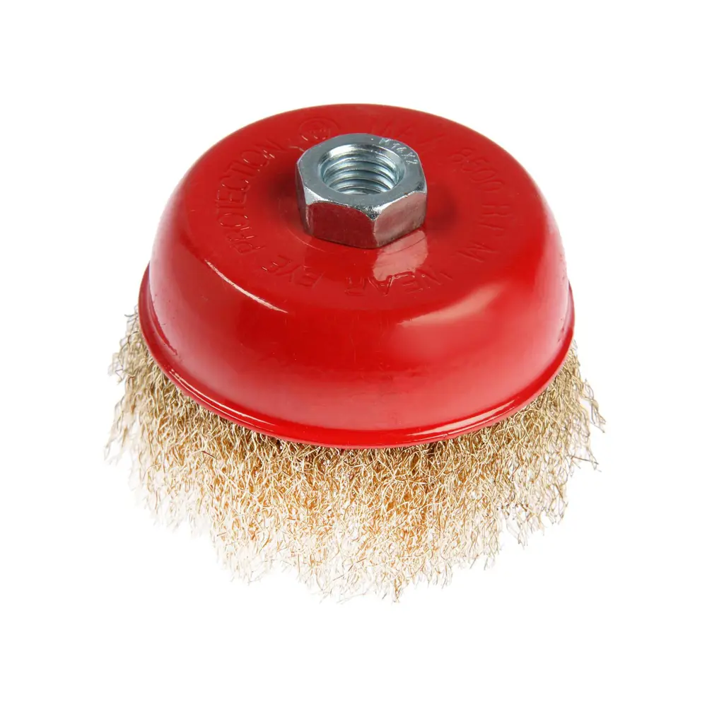 Фото Щетка для УШМ чашевидная витая Лом 2767942 100 мм Фото Щетка для УШМ чашевидная витая Лом 2767942 100 мм