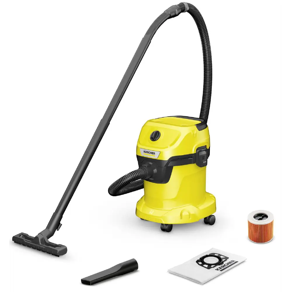 Фото Пылесос строительный Karcher WD 3 V-15/4/20, 1000 Вт, 15 л Фото Пылесос строительный Karcher WD 3 V-15/4/20, 1000 Вт, 15 л