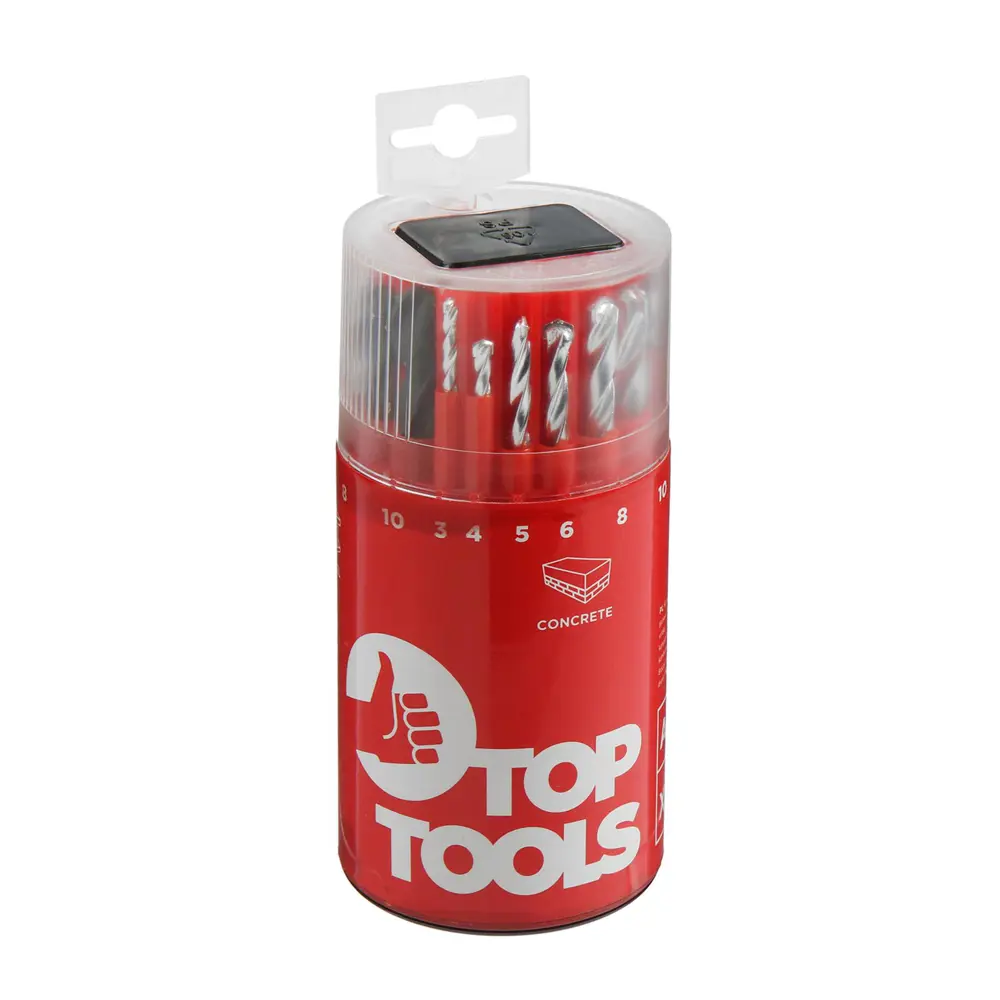 Фото 4 Набор сверл универсальный Top Tools 1962475 3-10 мм, 18 шт Фото 4 Набор сверл универсальный Top Tools 1962475 3-10 мм, 18 шт