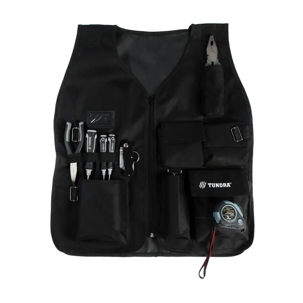 Фото 7 Жилет для инструментов Тундра 60x27x2 мм, полиэстер Фото 7 Жилет для инструментов Тундра 60x27x2 мм, полиэстер