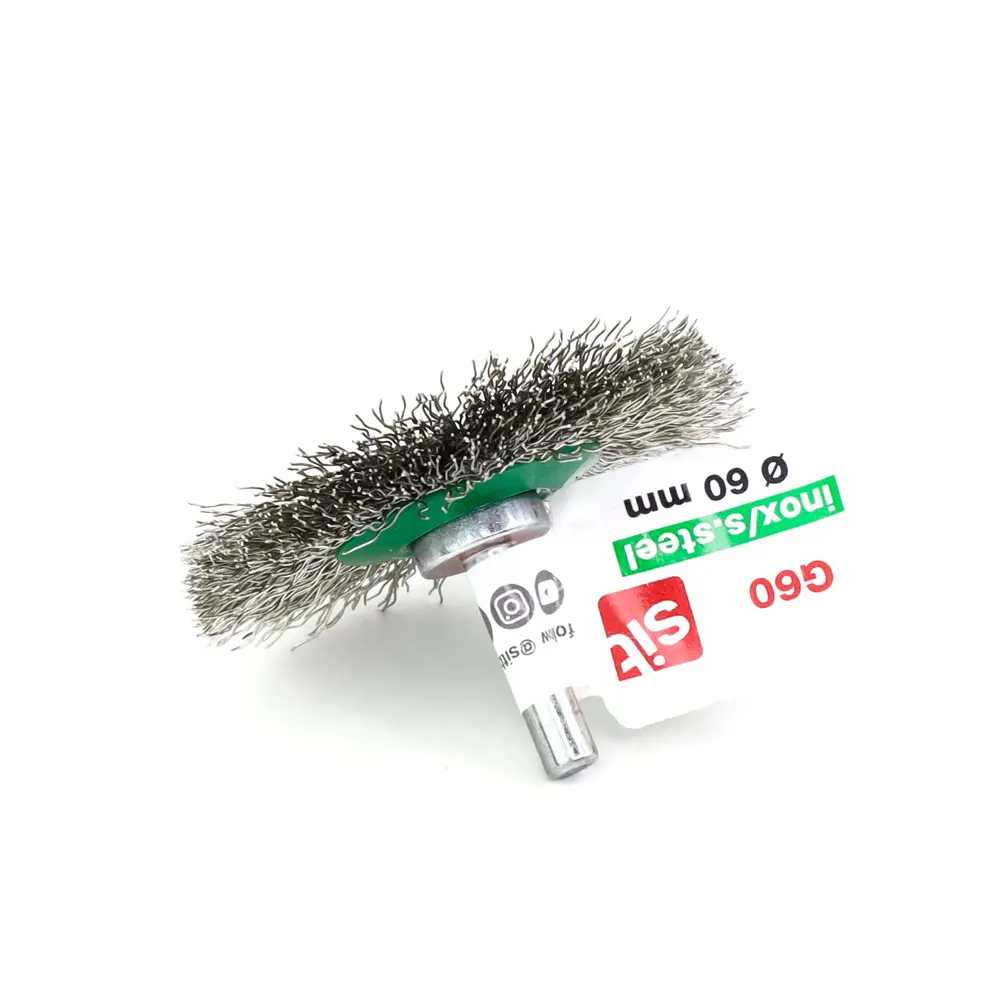 Фото 3 Кордщетка диск для дрели Sit 2516 нержавеющая сталь 60 мм