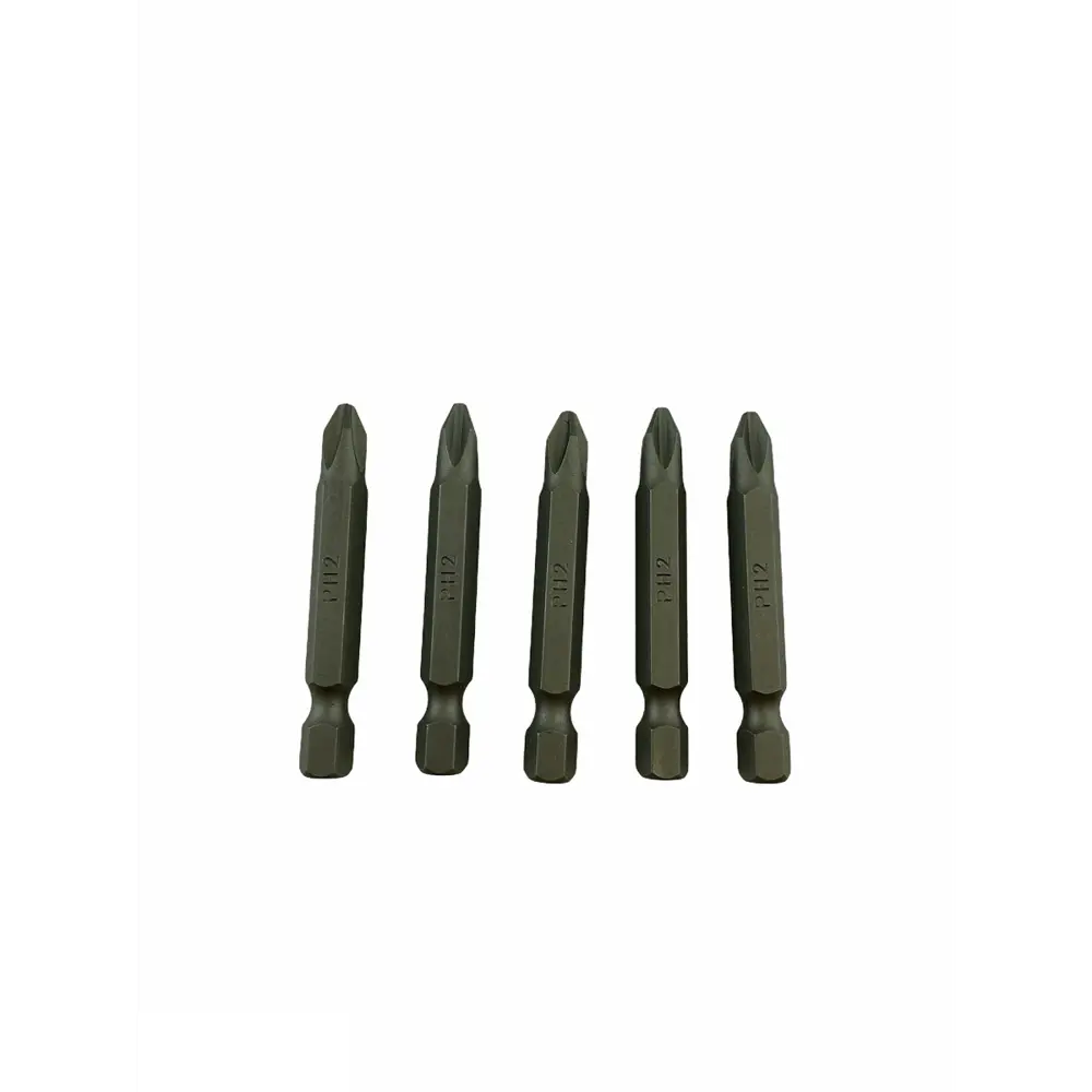 Фото 3 Бита крестовая магнитная Himtex 50-5 PH2x50 мм, 5 шт
