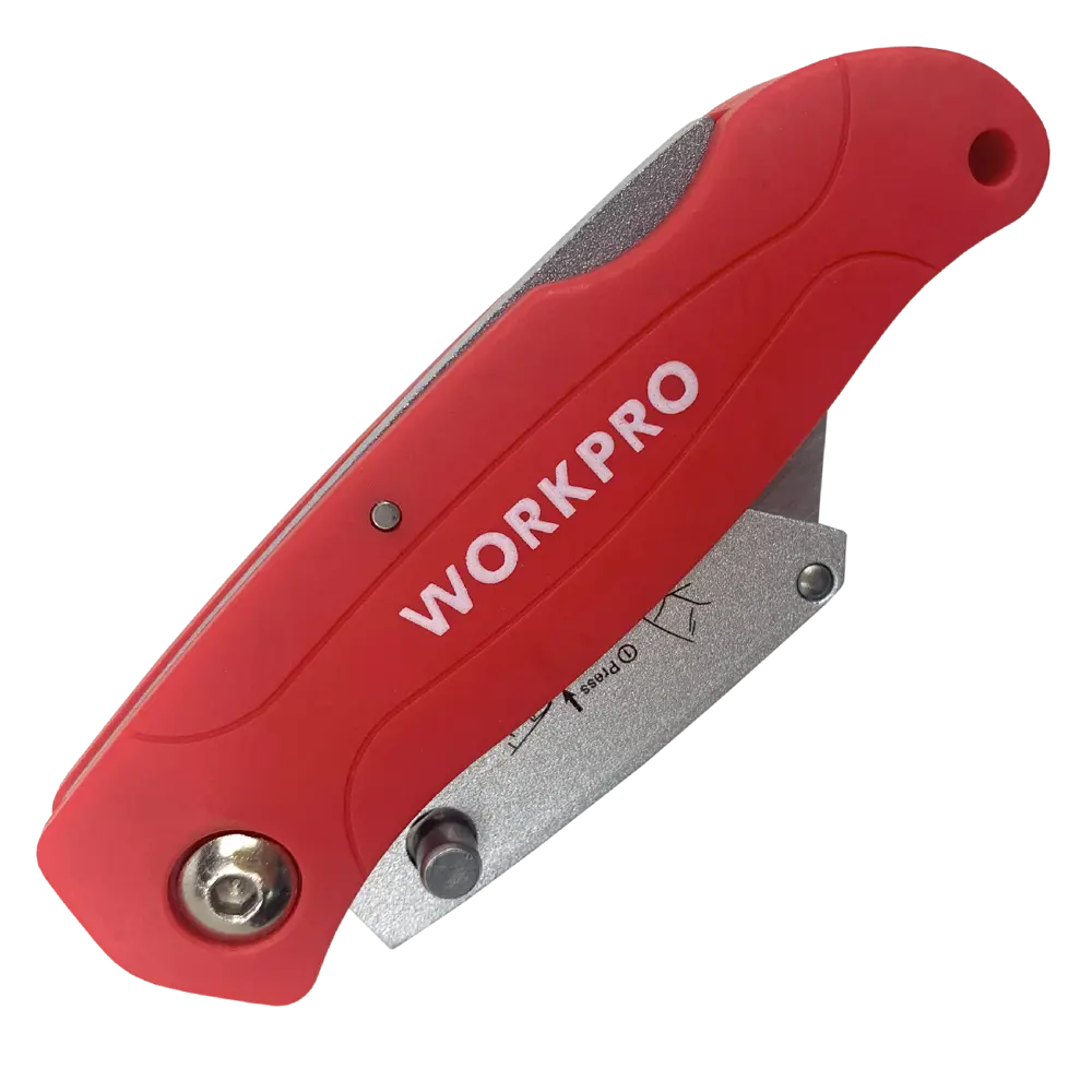 Фото 2 Нож складной Workpro WP211002 пластиковый корпус 50 мм, 10 лезвий в комплекте Фото 2 Нож складной Workpro WP211002 пластиковый корпус 50 мм, 10 лезвий в комплекте