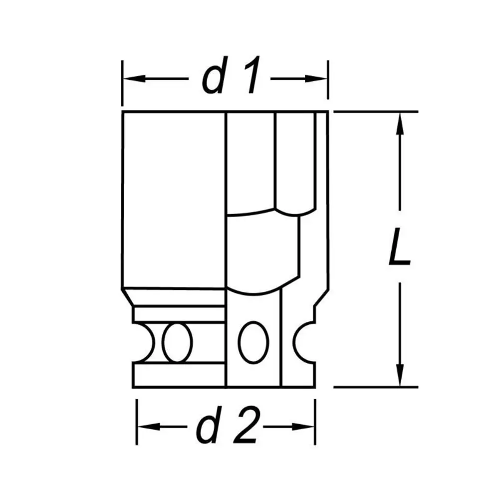 Фото 2 Торцевая головка ударная Norgau Industrial SHD-177-675 1/2 дюйма 100 мм