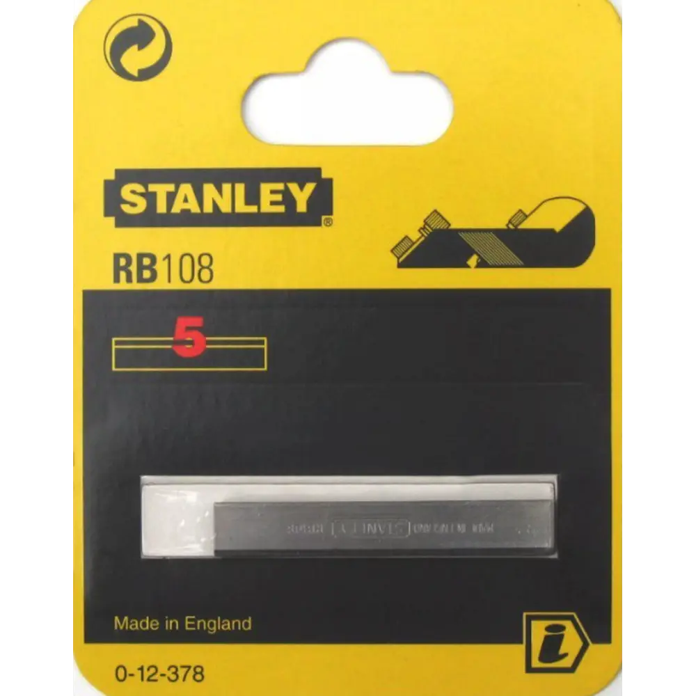 Фото Нож для рубанков Stanley RB108 110 мм Фото Нож для рубанков Stanley RB108 110 мм