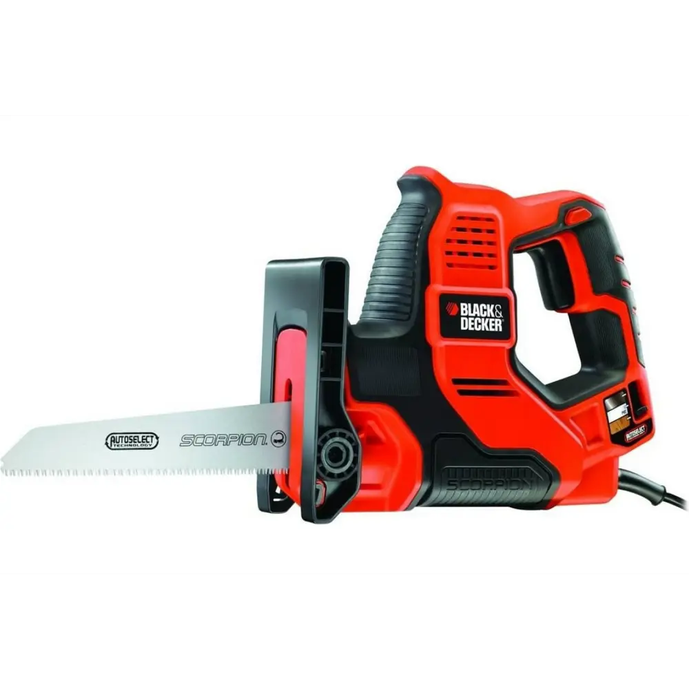 Фото 2 Пила сабельная сетевая Black + Decker RS890KA-QS, 500 Вт Фото 2 Пила сабельная сетевая Black + Decker RS890KA-QS, 500 Вт