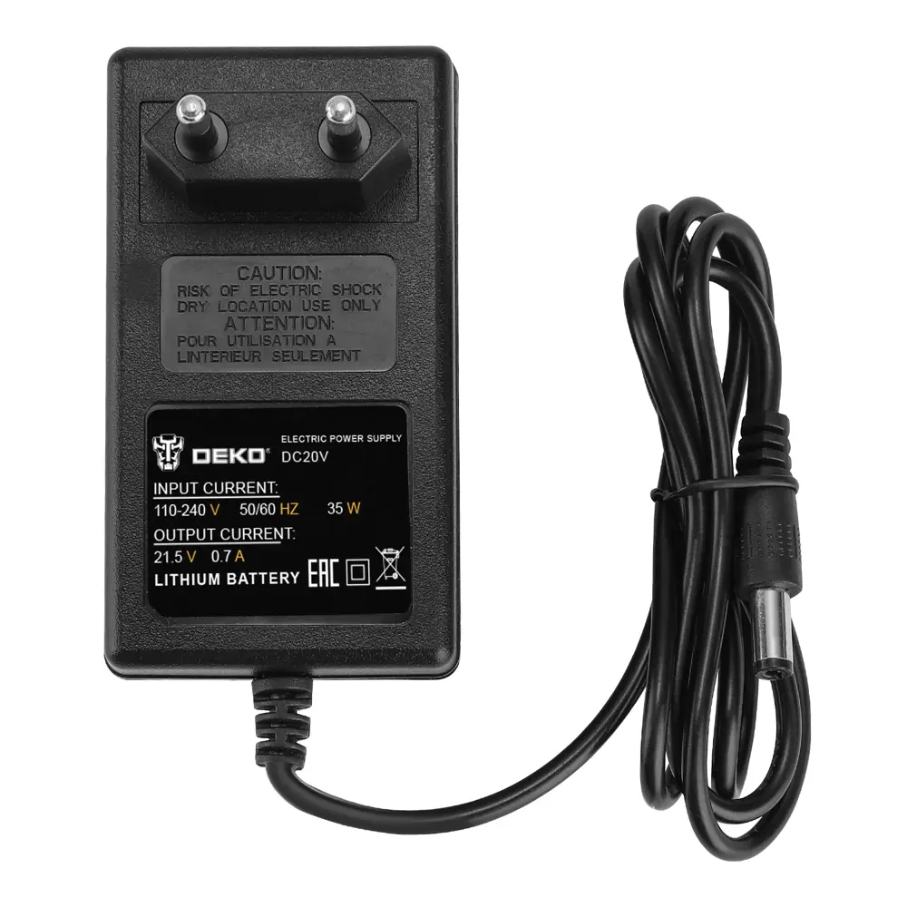 Фото 3 Зарядное устройство для аккумуляторов Deko DC20V Фото 3 Зарядное устройство для аккумуляторов Deko DC20V