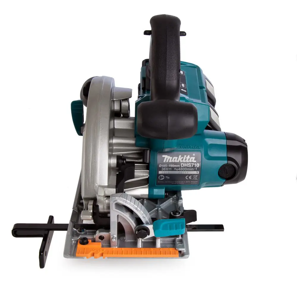 Фото 4 Пила циркулярная аккумуляторная Makita DHS710RTJ, 18 В Li-Ion 2x5 Ач, 190 мм