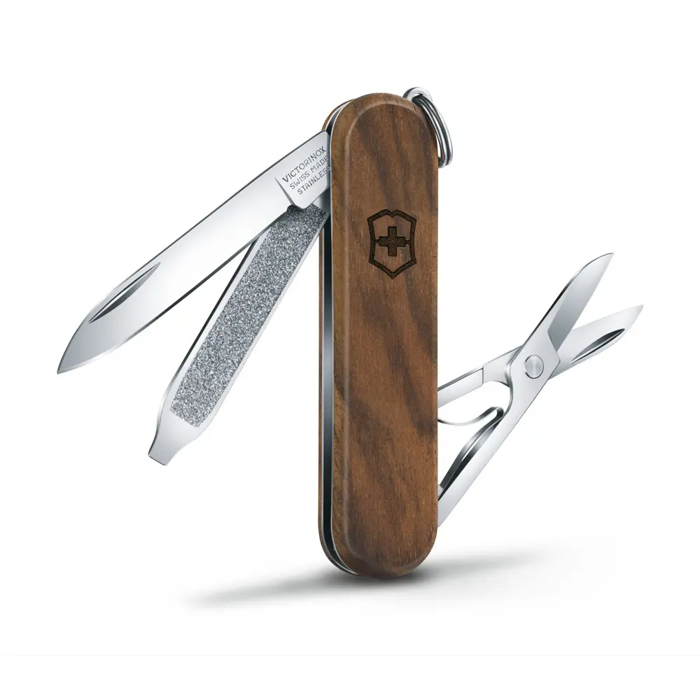 Фото 2 Нож-брелок Victorinox Classic SD 0.6221.63 деревянный корпус 58 мм Фото 2 Нож-брелок Victorinox Classic SD 0.6221.63 деревянный корпус 58 мм