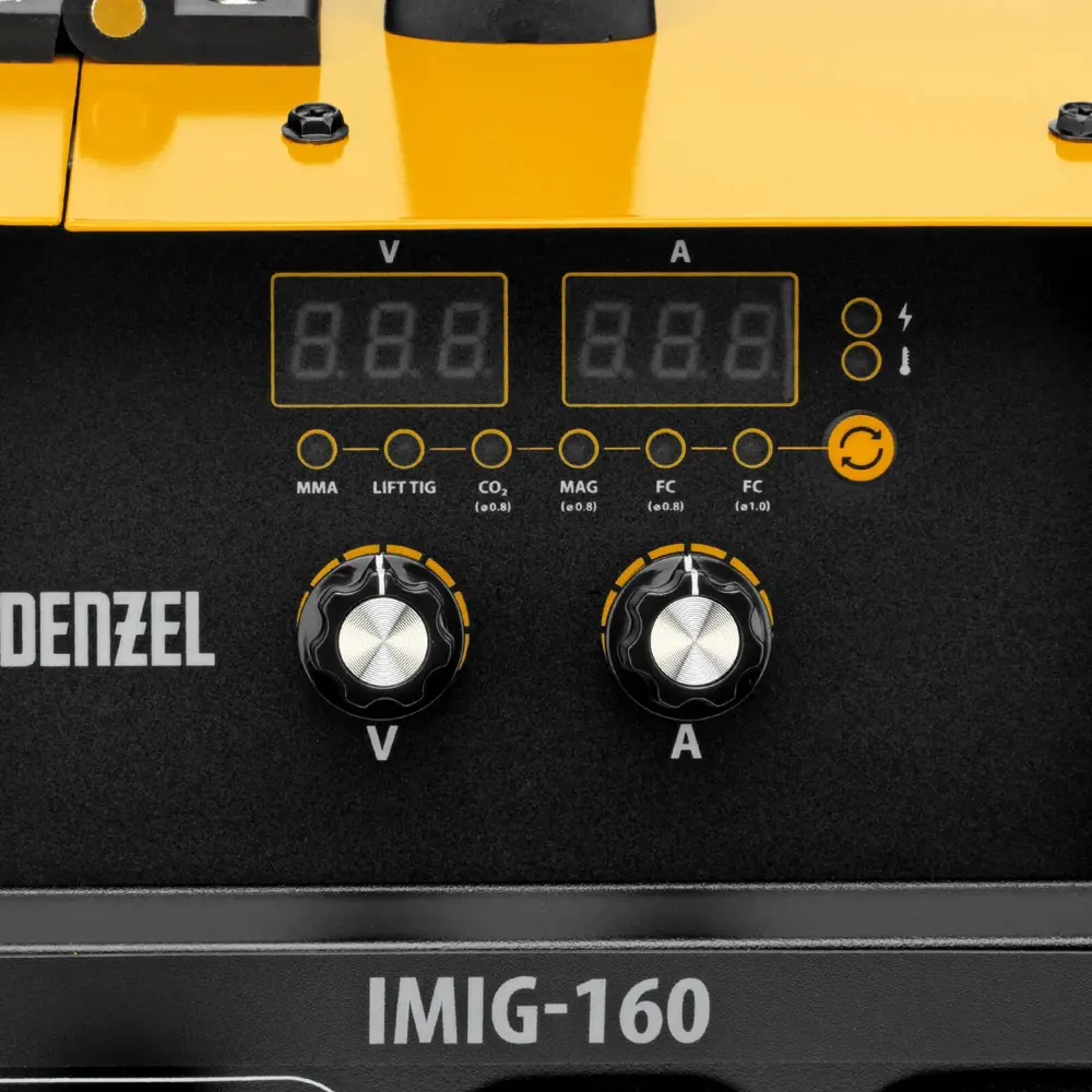Фото 10 Сварочный аппарат инверторный Denzel IMIG-160 Synergy, 161 А, 5 мм Фото 10 Сварочный аппарат инверторный Denzel IMIG-160 Synergy, 161 А, 5 мм