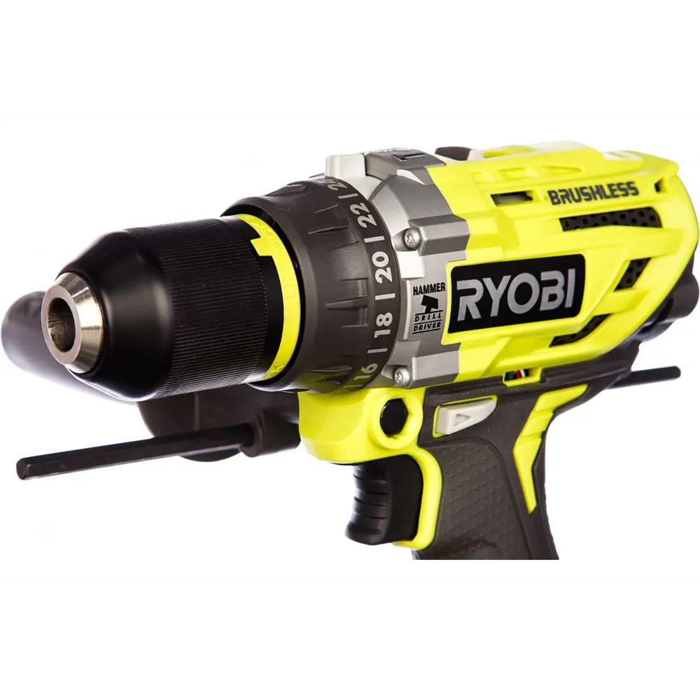 Фото 4 Дрель-шуруповерт аккумуляторная ударная Ryobi R18PD7-252S 5133004391, 18 В Li-Ion 2x5 Ач Фото 4 Дрель-шуруповерт аккумуляторная ударная Ryobi R18PD7-252S 5133004391, 18 В Li-Ion 2x5 Ач