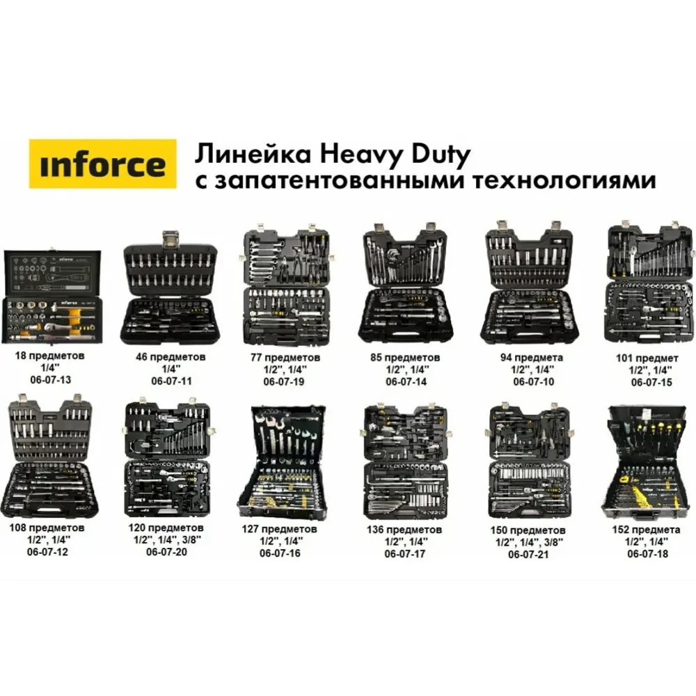 Фото 20 Набор инструментов Inforce 06-07-11, 46 предметов Фото 20 Набор инструментов Inforce 06-07-11, 46 предметов