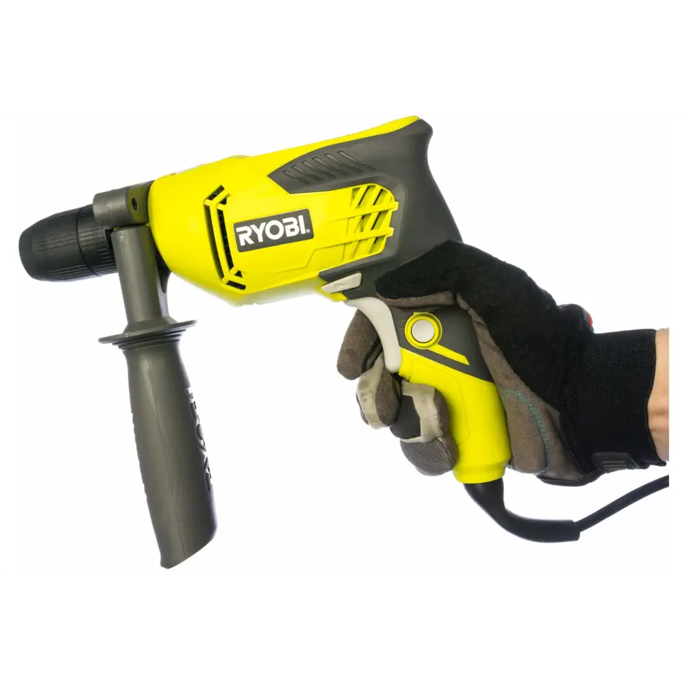 Фото 4 Дрель сетевая ударная Ryobi RPD500-GC, 500 Вт Фото 4 Дрель сетевая ударная Ryobi RPD500-GC, 500 Вт