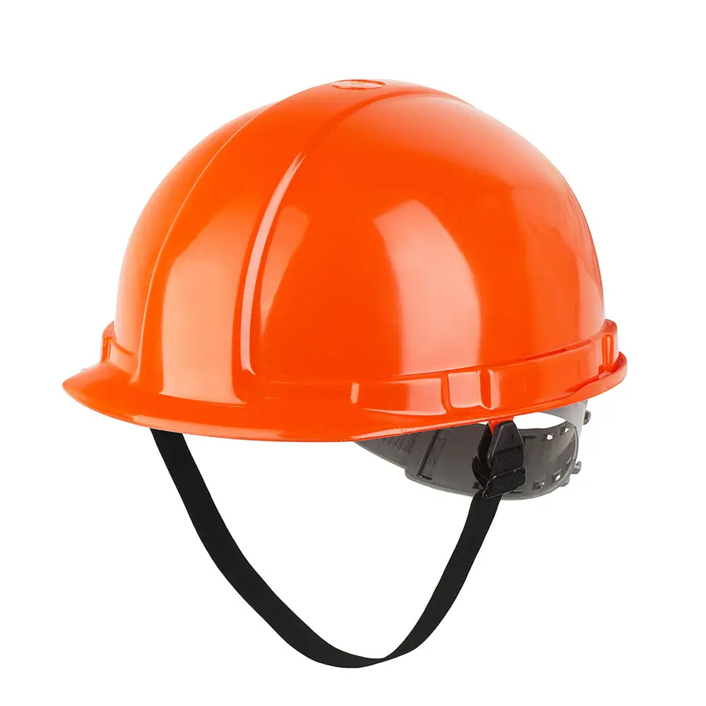 Фото Каска защитная полиэтиленовая Ампаро Бленхейм 116508, оранжевая с укороченным козырьком Фото Каска защитная полиэтиленовая Ампаро Бленхейм 116508, оранжевая с укороченным козырьком