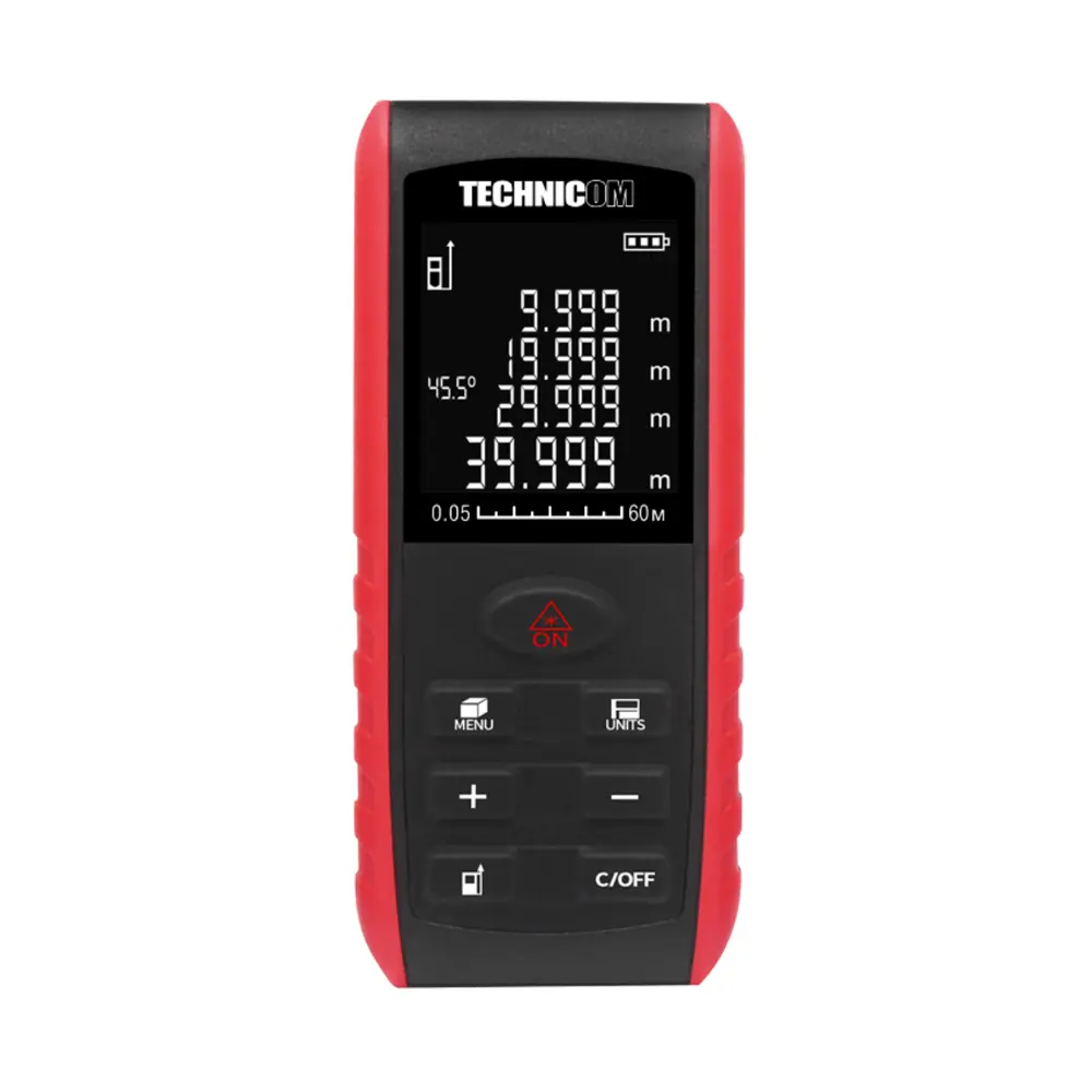 Фото Дальномер лазерный Technicom TC-DAM60R, до 60 м Фото Дальномер лазерный Technicom TC-DAM60R, до 60 м
