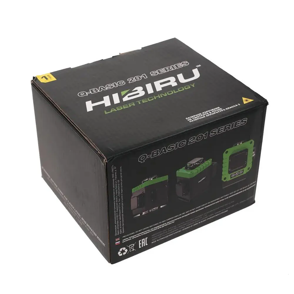 Фото 7 Уровень лазерный Hibiru Q-Basic 201 4D 4d-2002 зеленый луч, со штативом, дальность до 25 м Фото 7 Уровень лазерный Hibiru Q-Basic 201 4D 4d-2002 зеленый луч, со штативом, дальность до 25 м