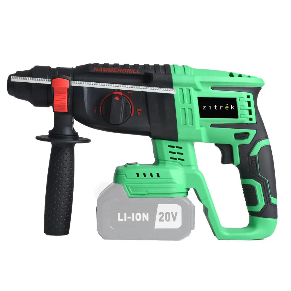 Фото 2 Перфоратор аккумуляторный бесщёточный SDS Plus Zitrek Destroyer Pro 063-4373, 20 В Li-Ion 2x6 Ач, 2 Дж Фото 2 Перфоратор аккумуляторный бесщёточный SDS Plus Zitrek Destroyer Pro 063-4373, 20 В Li-Ion 2x6 Ач, 2 Дж