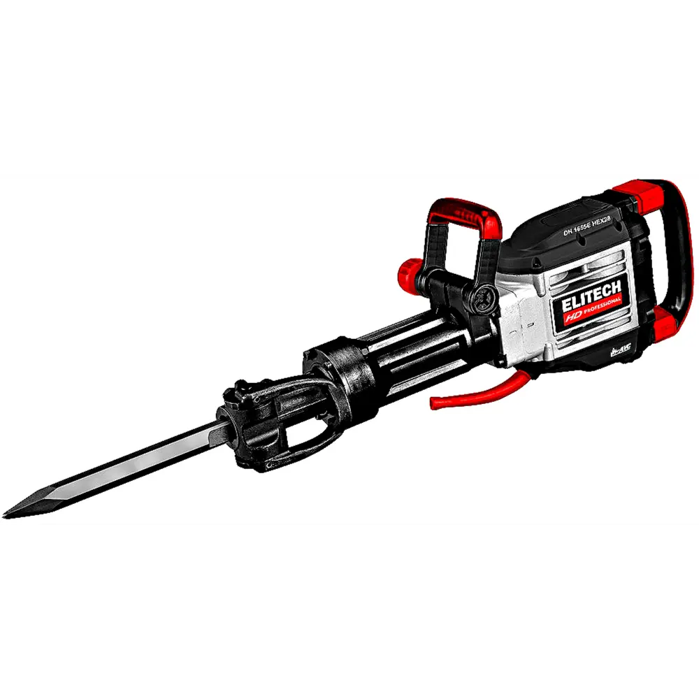 Фото Отбойный молоток сетевой HEX-28 Elitech HD DH 1655E, 1600 Вт, 55 Дж Фото Отбойный молоток сетевой HEX-28 Elitech HD DH 1655E, 1600 Вт, 55 Дж