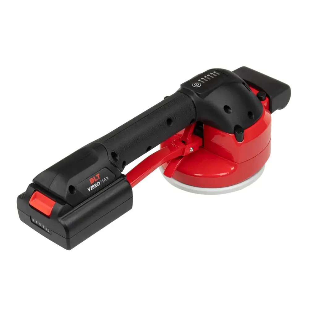 Фото 3 Виброприсоска для укладки плитки аккумуляторная DLT Vibro Max, 16.8 В Li-Ion 2x2 Ач 40 кг