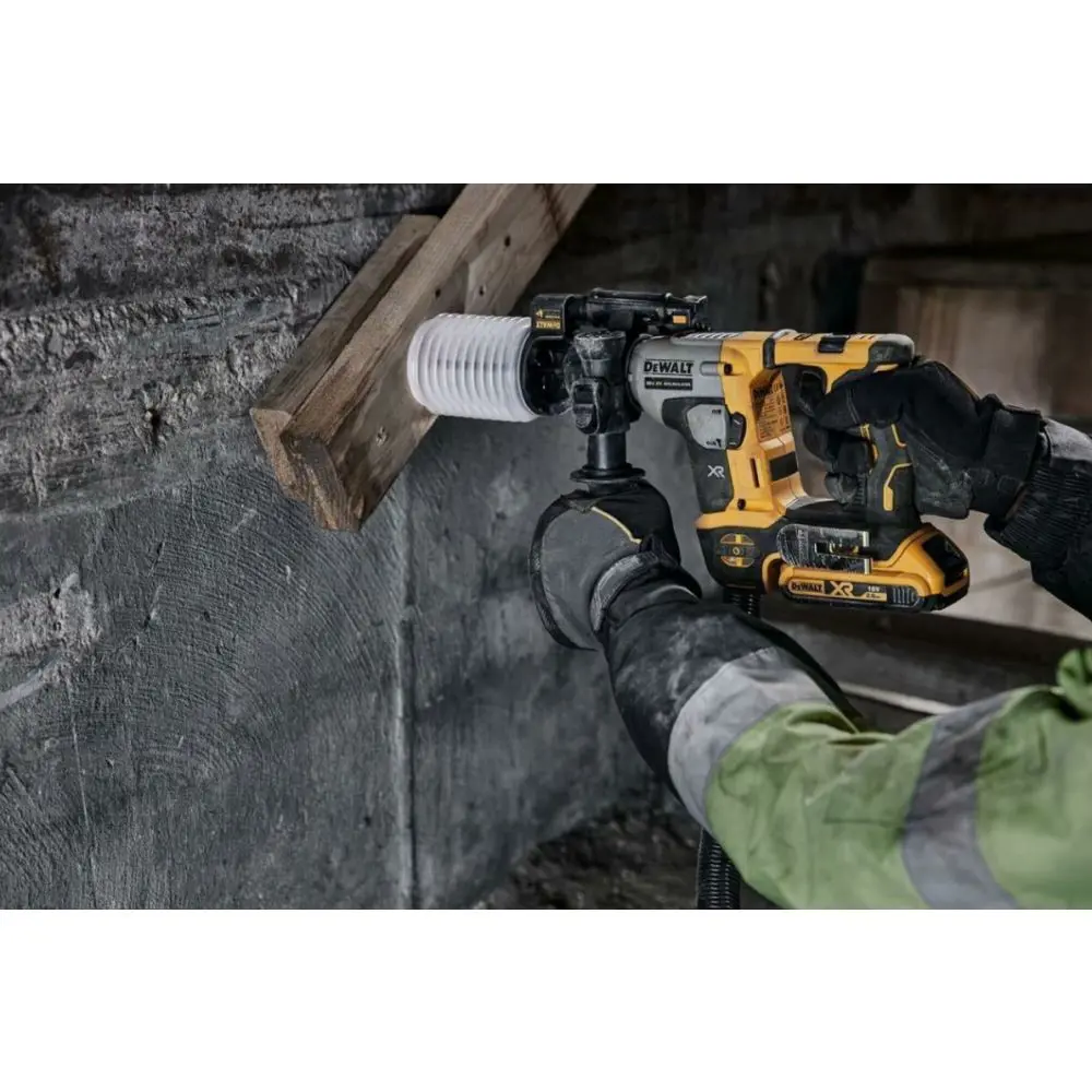 Фото 3 Перфоратор аккумуляторный бесщеточный SDS Plus Dewalt Powerstack DCH172E2T-QW, 18 В,Li-Ion 2x1.7 Ач 1.4 Дж