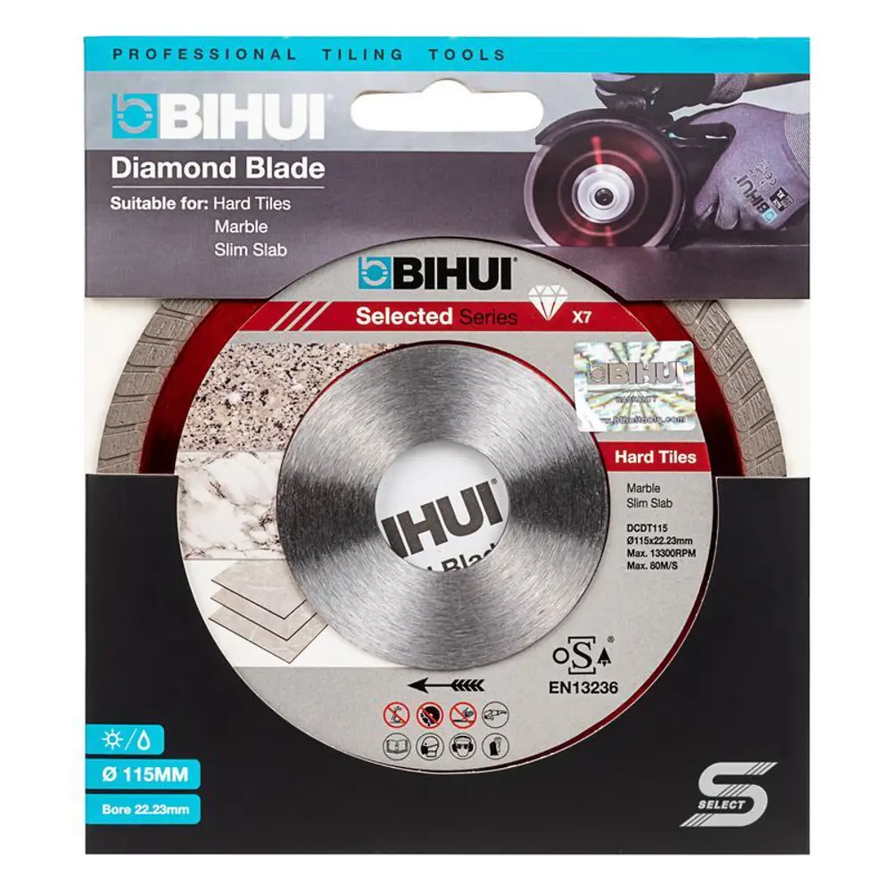 Фото 3 Диск алмазный по керамограниту Bihui B-Turbo DCDT115 сплошной 115x22.23x1.3 мм Фото 3 Диск алмазный по керамограниту Bihui B-Turbo DCDT115 сплошной 115x22.23x1.3 мм