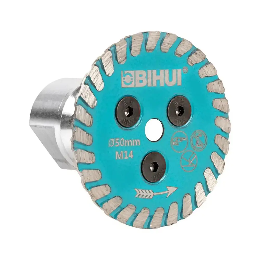 Фото 2 Диск алмазный по керамограниту Bihui Mini Thin Turbo 02291 турбо 50x14x2 мм Фото 2 Диск алмазный по керамограниту Bihui Mini Thin Turbo 02291 турбо 50x14x2 мм