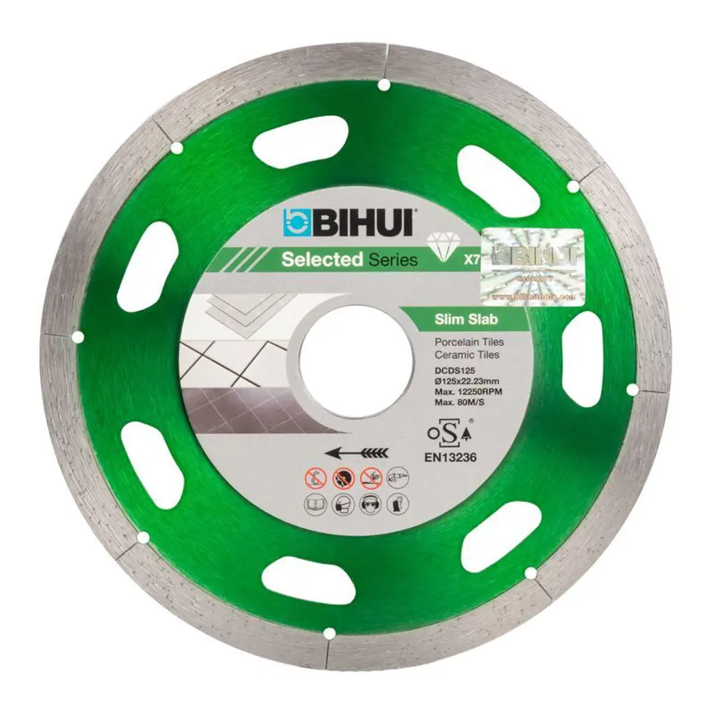Фото Диск алмазный по керамике Bihui B-Slim DCDS125 сплошной 125x22.23x1.1 мм Фото Диск алмазный по керамике Bihui B-Slim DCDS125 сплошной 125x22.23x1.1 мм