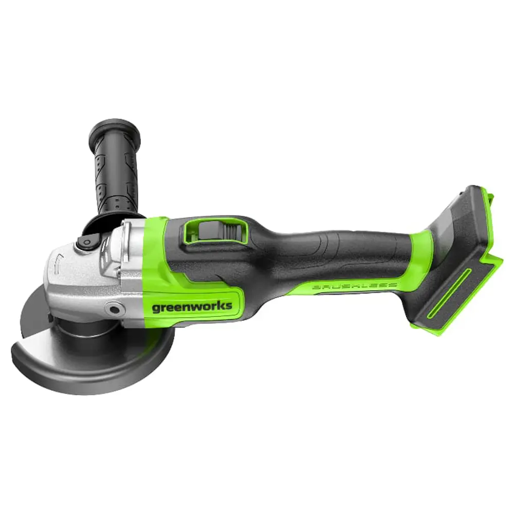 Фото 3 УШМ аккумуляторная бесщеточная Greenworks GD24AGK4, 24 В Li-Ion 1x4 Ач, 125 мм Фото 3 УШМ аккумуляторная бесщеточная Greenworks GD24AGK4, 24 В Li-Ion 1x4 Ач, 125 мм
