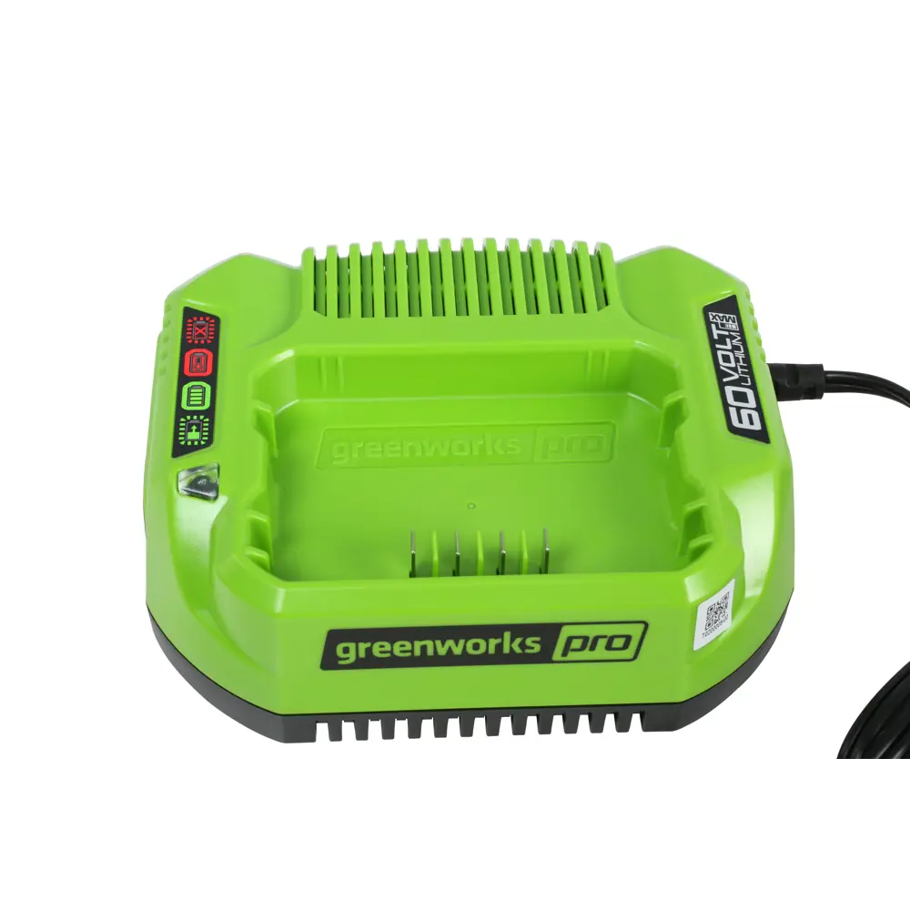 Фото 2 Зарядное устройство для аккумуляторов Greenworks G60UC НСК, 60 В Li-Ion Фото 2 Зарядное устройство для аккумуляторов Greenworks G60UC НСК, 60 В Li-Ion