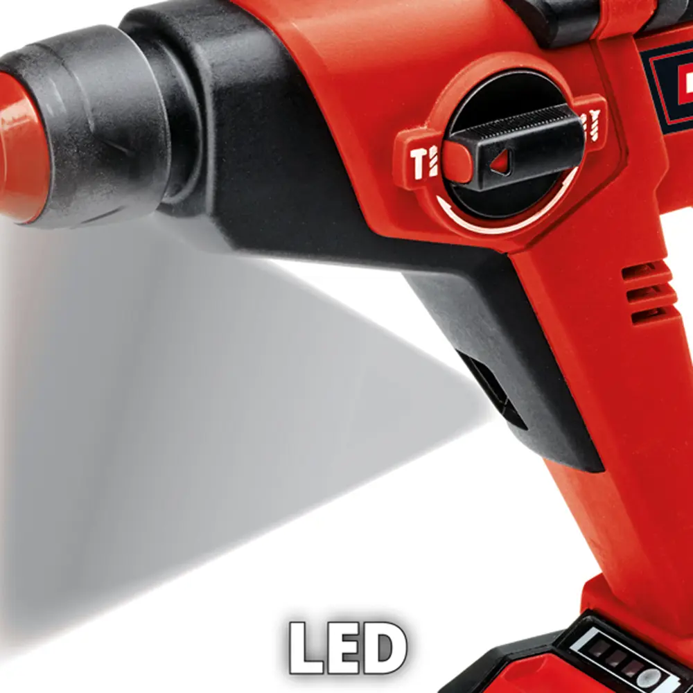 Фото 4 Перфоратор аккумуляторный SDS Plus Einhell PXC TC-HD 18/12 Li Set, 18 Вт Li-Ion 1x2.5 Ач, 1.3 Дж Фото 4 Перфоратор аккумуляторный SDS Plus Einhell PXC TC-HD 18/12 Li Set, 18 Вт Li-Ion 1x2.5 Ач, 1.3 Дж