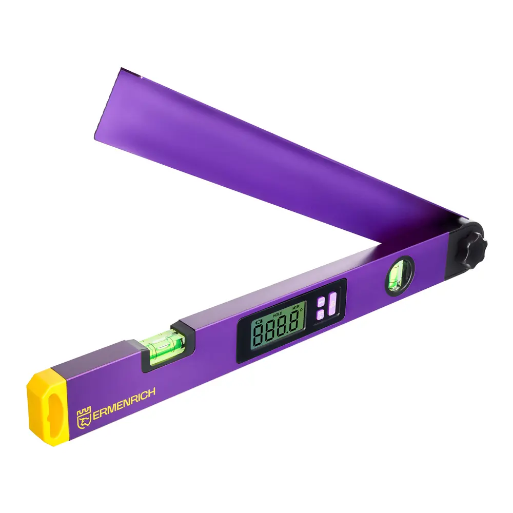 Фото Угломер цифровой с подсветкой алюминиевый Ermenrich Verk DA40 2 глазка 450 мм Фото Угломер цифровой с подсветкой алюминиевый Ermenrich Verk DA40 2 глазка 450 мм