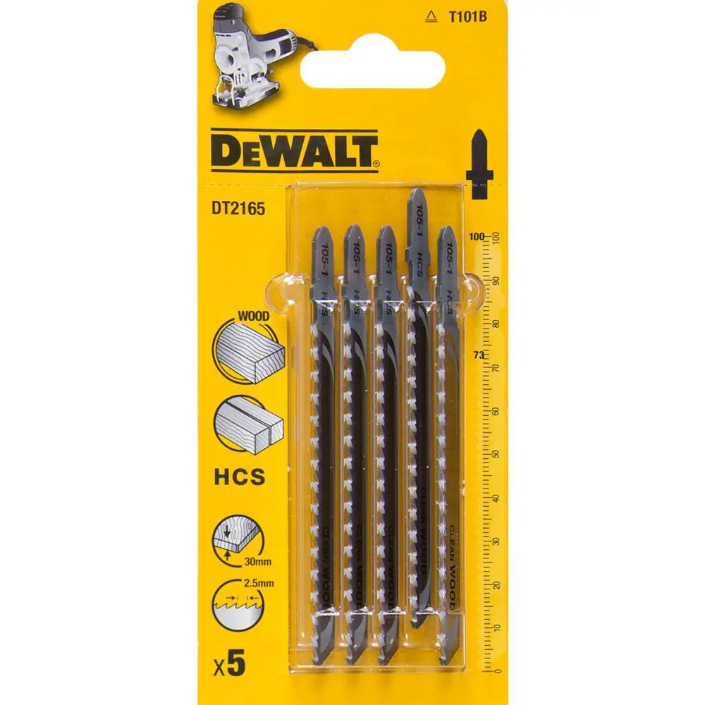 Фото Пилка для лобзика по дереву Dewalt Dt2165-qz чистый рез, 5 шт Фото Пилка для лобзика по дереву Dewalt Dt2165-qz чистый рез, 5 шт