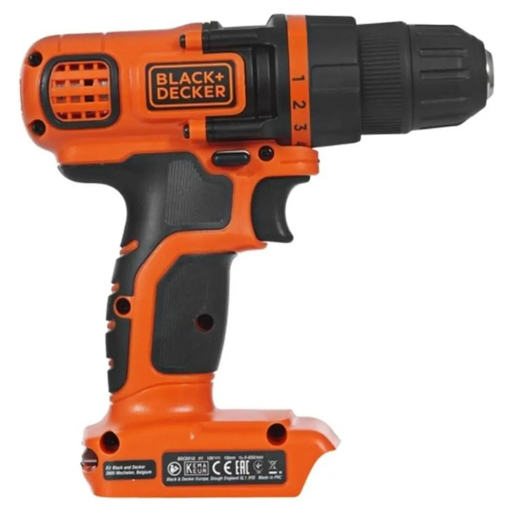 Фото 3 Дрель-шуруповерт аккумуляторная Black&Decker BDCDD18N-XJ, 18 В Li, без АКБ и ЗУ Фото 3 Дрель-шуруповерт аккумуляторная Black&Decker BDCDD18N-XJ, 18 В Li, без АКБ и ЗУ