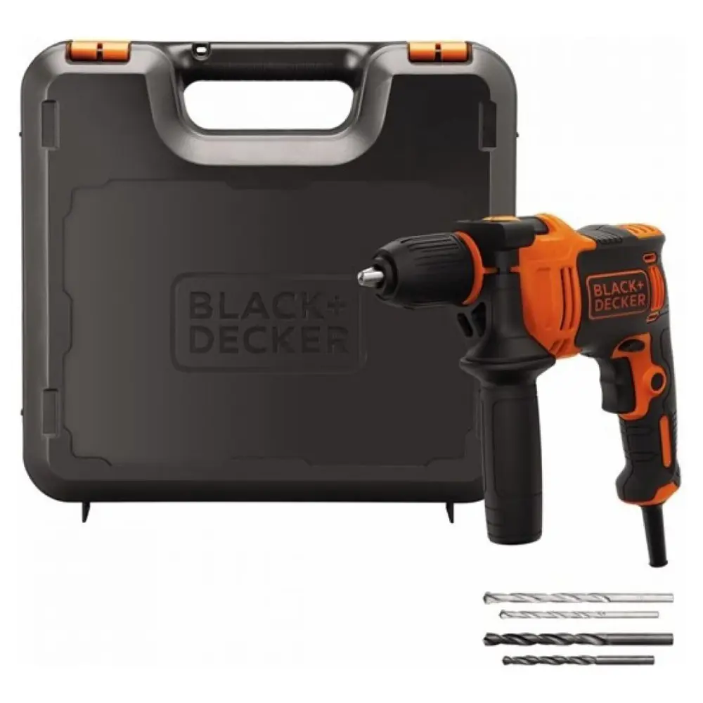 Фото 2 Дрель сетевая ударная Black&Decker BEH710K-QS, 750 Вт Фото 2 Дрель сетевая ударная Black&Decker BEH710K-QS, 750 Вт