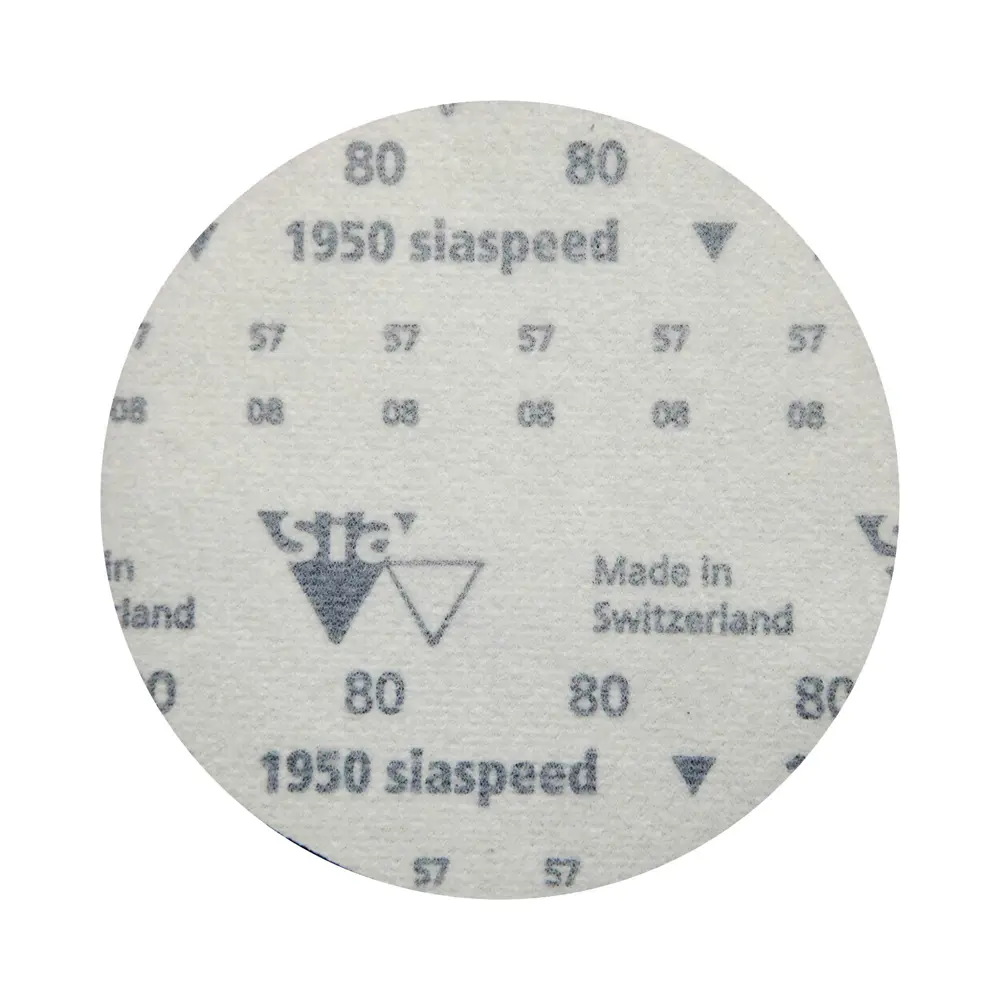 Фото 3 Круг шлифовальный Sia Abrasives ss50-125-0-080 P80 125 мм, 50 шт.